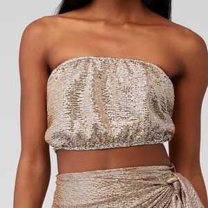 Show Me Your‎ Mumu Glitter Teeny Tube Top NWOT